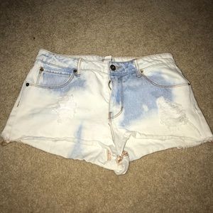 Denim shorts